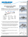 Check Valve Kit Instructions