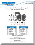 Fuel Pump Diaphragm Instructions