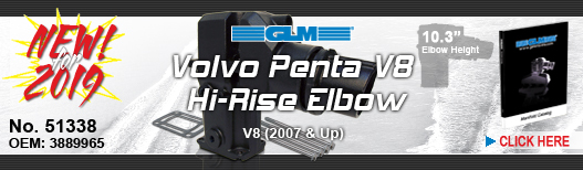 NEW! Volvo Penta Hi-Rise Elbow for V8